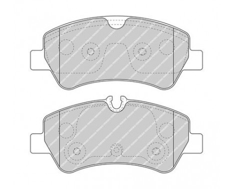 Bromsbeläggssats, skivbroms PREMIER FVR5075 Ferodo, bild 2