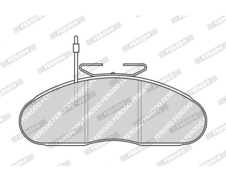 Bromsbeläggssats, skivbroms PREMIER FVR792 Ferodo, bild 3