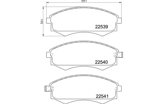Bromsbeläggssats, skivbroms PRIME LINE P 30 097 Brembo, bild 2
