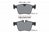 Bromsbeläggssats, skivbroms Q+ 2214103 Textar