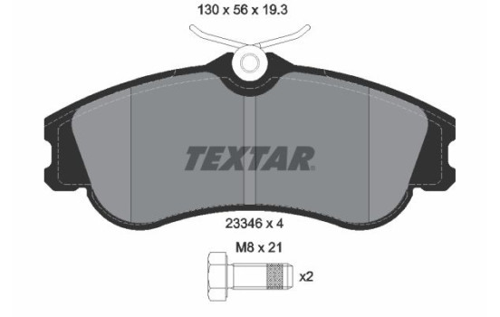 Bromsbeläggssats, skivbroms Q+ 2334602 Textar