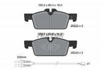 Bromsbeläggssats, skivbroms Q+ 2522204 Textar