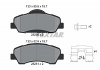 Bromsbeläggssats, skivbroms Q+ 2525001 Textar