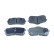 Bromsbeläggssats, skivbroms QP2055 Quaro