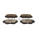 Bromsbeläggssats, skivbroms QP2599C Quaro