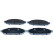 Bromsbeläggssats, skivbroms QP3527 Quaro