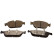 Bromsbeläggssats, skivbroms QP4706C Quaro