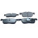 Bromsbeläggssats, skivbroms QP8007C Quaro
