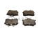 Bromsbeläggssats, skivbroms QP8078C Quaro
