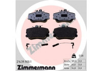 Bromsbeläggssats, skivbroms rd:z 21439.900.1 Zimmermann