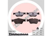 Bromsbeläggssats, skivbroms rd:z 21664.995.1 Zimmermann