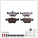 Bromsbeläggssats, skivbroms rd:z 21677.995.1 Zimmermann, miniatyr 2