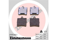 Bromsbeläggssats, skivbroms rd:z 21919.950.1 Zimmermann