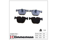 Bromsbeläggssats, skivbroms rd:z 23309.970.1 Zimmermann