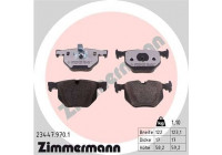 Bromsbeläggssats, skivbroms rd:z 23447.970.1 Zimmermann