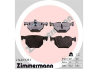Bromsbeläggssats, skivbroms rd:z 23448.970.1 Zimmermann