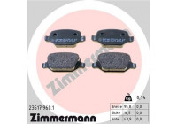 Bromsbeläggssats, skivbroms rd:z 23517.960.1 Zimmermann