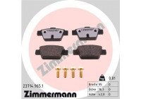 Bromsbeläggssats, skivbroms rd:z 23714.965.1 Zimmermann