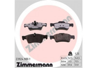 Bromsbeläggssats, skivbroms rd:z 23924.980.1 Zimmermann