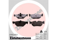 Bromsbeläggssats, skivbroms rd:z 23926.970.1 Zimmermann