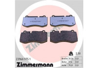 Bromsbeläggssats, skivbroms rd:z 23960.975.1 Zimmermann