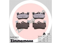 Bromsbeläggssats, skivbroms rd:z 24010.965.1 Zimmermann