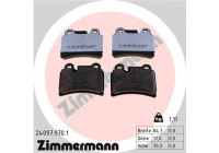 Bromsbeläggssats, skivbroms rd:z 24097.970.1 Zimmermann