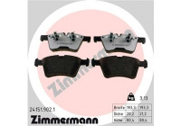 Bromsbeläggssats, skivbroms rd:z 24151.902.1 Zimmermann
