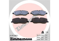 Bromsbeläggssats, skivbroms rd:z 24191.980.1 Zimmermann