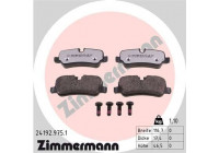 Bromsbeläggssats, skivbroms rd:z 24192.975.1 Zimmermann