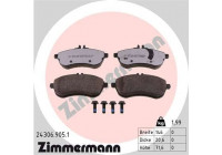 Bromsbeläggssats, skivbroms rd:z 24306.905.1 Zimmermann