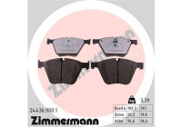 Bromsbeläggssats, skivbroms rd:z 24436.900.1 Zimmermann