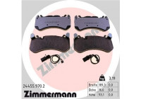 Bromsbeläggssats, skivbroms rd:z 24455.970.2 Zimmermann