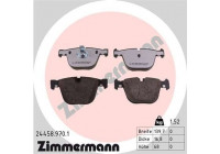 Bromsbeläggssats, skivbroms rd:z 24458.970.1 Zimmermann
