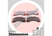 Bromsbeläggssats, skivbroms rd:z 24553.960.1 Zimmermann