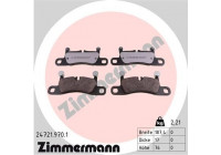 Bromsbeläggssats, skivbroms rd:z 24721.970.1 Zimmermann