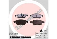 Bromsbeläggssats, skivbroms rd:z 24914.980.1 Zimmermann