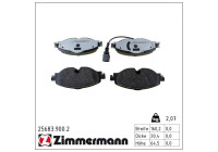 Bromsbeläggssats, skivbroms rd:z 25683.900.2 Zimmermann