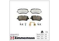 Bromsbeläggssats, skivbroms rd:z 25720.973.2 Zimmermann