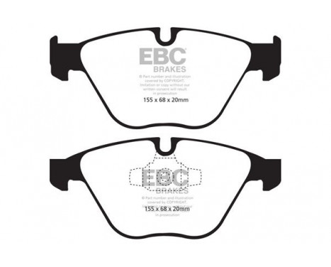 Bromsbeläggssats, skivbroms Redstuff DP31512C EBC, bild 5