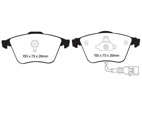 Bromsbeläggssats, skivbroms Redstuff DP31946C EBC, bild 5