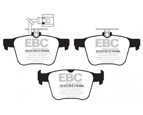 Bromsbeläggssats, skivbroms Redstuff DP32295C EBC, bild 5