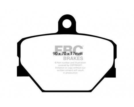 Bromsbeläggssats, skivbroms Yellowstuff DP41287R EBC, bild 5