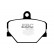 Bromsbeläggssats, skivbroms Yellowstuff DP41287R EBC, miniatyr 5