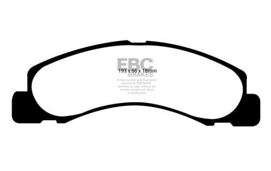 Bromsbeläggssats, skivbroms Yellowstuff DP41308R EBC, bild 5