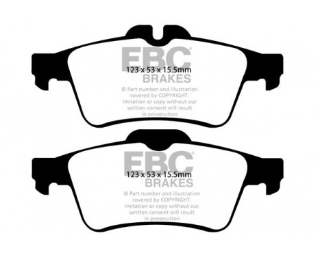 Bromsbeläggssats, skivbroms Yellowstuff DP41749R EBC, bild 5