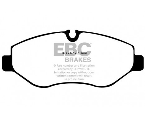 Bromsbeläggssats, skivbroms Yellowstuff DP41926R EBC, bild 5