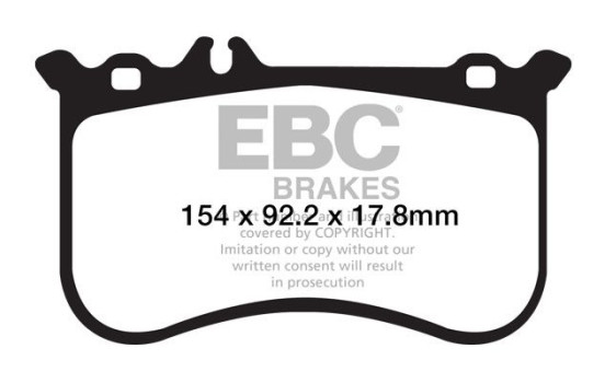 Bromsbeläggssats, skivbroms Yellowstuff DP42138R EBC, bild 5