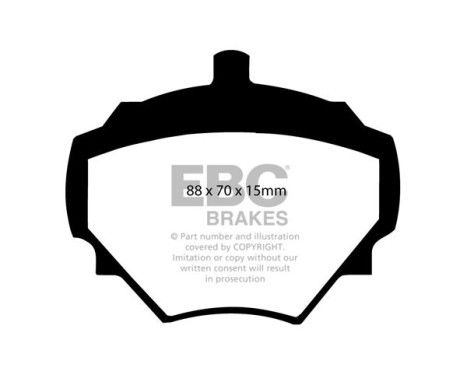 Bromsbeläggssats, skivbroms Yellowstuff DP4294R EBC, bild 5