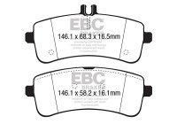 Bromsbeläggssats Yellowstuff DP42350R EBC